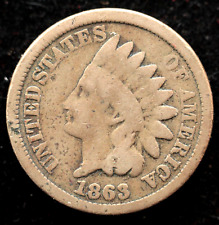 KAPPYSCOINS G7532  1863 GOOD  CIVIL WAR USED AND DATED  INDIAN HEAD CENT picture