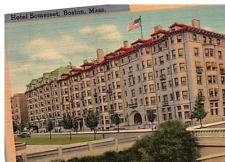HOTEL SOMERSET POSTCARD BUILDING BOSTON MASS TICHNOR BROS #3 picture