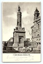 Battle Monument Baltimore Maryland Vintage Postcard picture