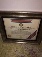 PRESIDENT RONALD REAGAN COMMEMORATIVE MEDAL CERTIFICATE ~ Type 1 picture