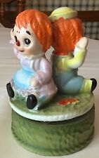 VITAGE PRICE JAPAN RAGGEDY ANN & ANDY MOTION MUSIC BOX picture