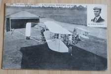 wilbur wright aeroplane french  post card unposted picture