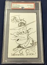 Tad Stones Autograph PSA Darkwing Duck Signed Hand Drawn Sketch (Rare Version) picture
