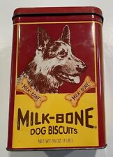 Vintage Milk Bone Dog Biscuits Storage Collectors Tin  16 oz Limited Edition picture