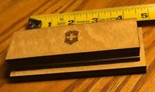 Swiss Army Knife Bench Sharpener Soft Arkansas Stone Novaculite Kit in Wood Box picture