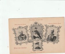 Saxony Germany -- King Georg, King Albert, Grand Prince Friedrich, Prince Georg picture