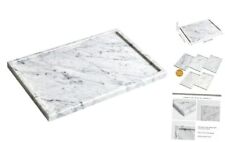 Natural Rectangle Marble Tray for 300*200*18mm Marble Tray - Karala White Gray picture