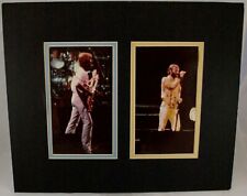 Genesis Phil Collins Photos x 2 Mounted Colour Fan Photos New York 1977 picture