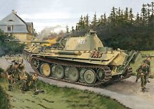 WW2 German Wehrmacht Pz.Kpfw. V Ausf. B  Panther Tank  Poster Print picture