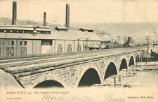 Johnstown, PA - The Famous Stone Bridge - Undivided Back Antique 1906 Postcard picture