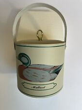Vtg Georges Briard MCM Ice Bucket Green Winged Teal Duck Mallard Hunting Barware picture