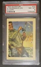 1956 Adventure #72 A Fisherman's Life Is Happy  PSA 8 NM-MT picture