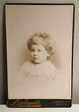 ANTIQUE VICTORIAN CABINET CARD NAMED AND DATED picture