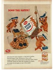 1956 Post Sugar Crisp Cereal  S.S. Post Anthropomorphic Bears Vintage Print Ad picture