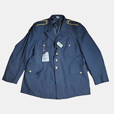 Defense Logistics Agency Uniform Jacket Mens 48RC Derossi Son Black Gold Button  picture