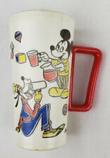 Vintage Walt Disney Productions Mickey Mouse Goofy Pluto Plastic Drinking Cup picture