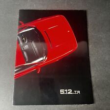 Automotive History:  Ferrari 512 TR Foldout Brochure 1991 picture