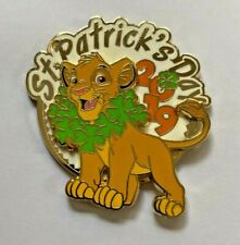 DISNEY PIN BADGE DLP - St Patrick's Day 2019 - Simba Lion King picture