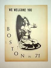 Boston in 71 Fanzine #1 FN+ 6.5 1969 picture