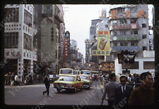 Sl84 Original Slide 1972 Hong Kong downtown cochrane st taxi gallant tobacco 622 picture