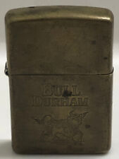 Vintage Bull Durham Tobacco Commemorative Brass Zippo Lighter 1932 - 1991 picture