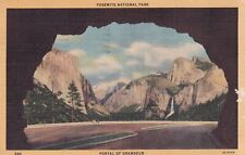 Portal of Grandeur Yosemite National Park California CA 1946 Postcard D20 picture