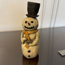 vintage silvestri Snowman With Top Hat And Signed By Artist . picture