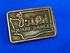 Square Dancer 30Th National Square Dance Competition Belt Buckle By Anacortes  picture