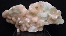 * Large Pink Stilbite Crystal Cluster w Green Apophyllite cubes Nasik India picture