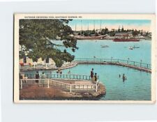 Postcard Outdoor Swimming Pool Boothbay Harbor Maine USA picture