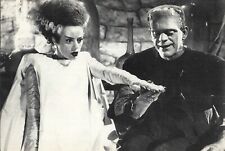Boris Karloff and Elsa Lanchester in The Bride of Frankenstein Vintage Postcard picture