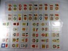 Players Cigarette Cards National Flags & Arms 1936 Complete Set 50 in Pages picture