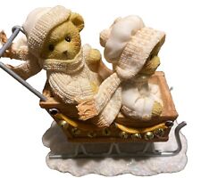 2006 Cherished Teddies Fran & Vinny Its Lovely Weather For A Sleigh Ride 4005883 picture