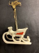 Collectible LENOX 1991 Sleigh Ornament - Christmas Keepsakes Collection 24K Gold picture