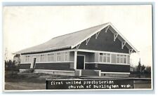 c1910's First United Presbyterian Church Burlington WA RPPC Photo Postcard picture