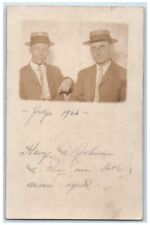 1906 Harry And Joshua Moon Eye Detroit Michigan MI Antique RPPC Photo Postcard picture