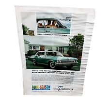 1965 GM Chevy Bel Air Biscayne Climate Control Vintage Print Ad picture