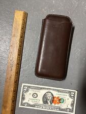 Vintage Coach Brown Leather 3 Cigar Holder picture