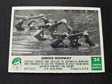 1966 Philadelphia Green Berets Card # 24 Jungle Highway (EX) picture