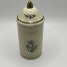 Lenox Spice Garden Jars Garlic - Fine Porcelain Handcrafted - 1992 Vintage picture