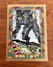 1991 Gi Joe Impel Gold Border Falcon Hall of Fame Card #10 picture
