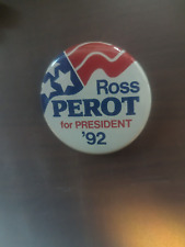 Vintage Ross Perot For President 1992 Campaign Button picture