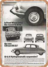 METAL SIGN - 1966 Citroen DS 21 USA Vintage Ad picture