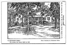 1907-15 Postcard A Southern Home Tourist Loring Lee House Sumter SC E White picture