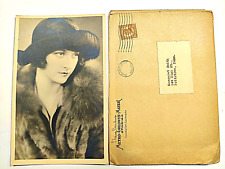ELEANOR BOARDMAN 1920's Silent Movie star AUTOGRAPHED PHOTO W/Envelope/Stamp picture