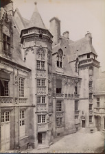 France, Bourges, Palais Jacques Coeur, circa 1880, vintage albumen print vintage al picture