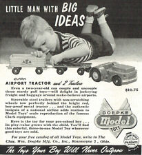 Doepke Model Toys Clark American Airlines Airport Tractor Trailer 1954 Print Ad picture