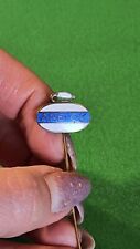 OFFICIAL Swedish Curling Club Sterling Silver Vintage pin badge rare picture