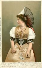 c1905 Postcard Woman in Native Costume of Appenzell Inner-Rhoden Switzerland picture
