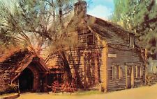 St Augustine Florida Old Wooden Schoolhouse Spanish Occupatin Vtg Postcard B57 picture